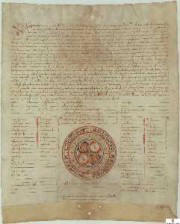 Privilegio rodado por el que Alfonso X concede a la ciudad de Murcia el fuero de Sevilla