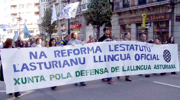 Diversos colectivos asturianos reclaman la oficialidad de la lengua en el Principado