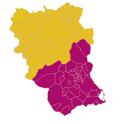 Murcia en 1836: Villena y Sax pasan a la provincia de Alicante