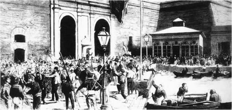 Proclamación del Cantón en el Arsenal de Cartagena (12 de julio de 1873)