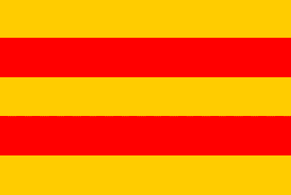 Bandera del Reino de Murcia, según un portolando de Angelino Dulcert