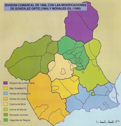 Comarcalización de Morales Gil (1986)