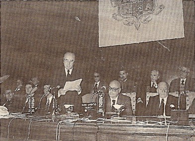 Antonio Pérez Crespo, durante el acto de constitución del primer Consejo Regional de Murcia (24-11-1978)