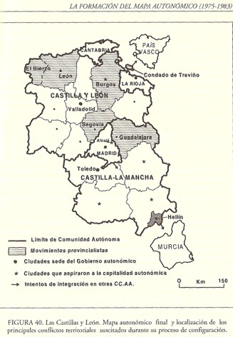 Fuente: Jacobo García Álvarez "Provincias, regiones y CCAA. La formación del mapa político de España" (pág. 579)