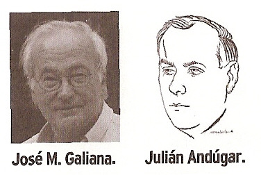 Jos M Galiana y Julin Andgar (foto: La Verdad)