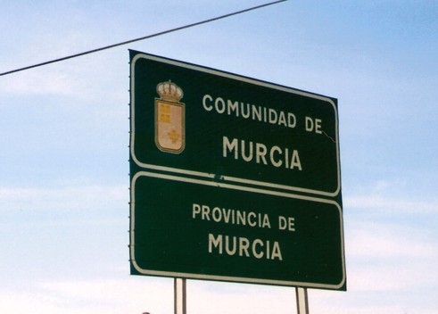 Límite de la Comunidad Autónoma de Murcia