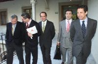 Pacto de Murcia: Valcárcel, Ruiz Gallardón, Bono, Álvarez Cascos y Zaplana