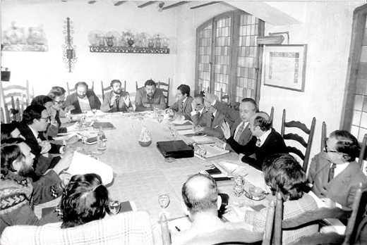 Primera reunión del Órgano de Trabajo en el Hotel "Conde de Floridablanca" de la ciudad de Murcia (11-02-1978)